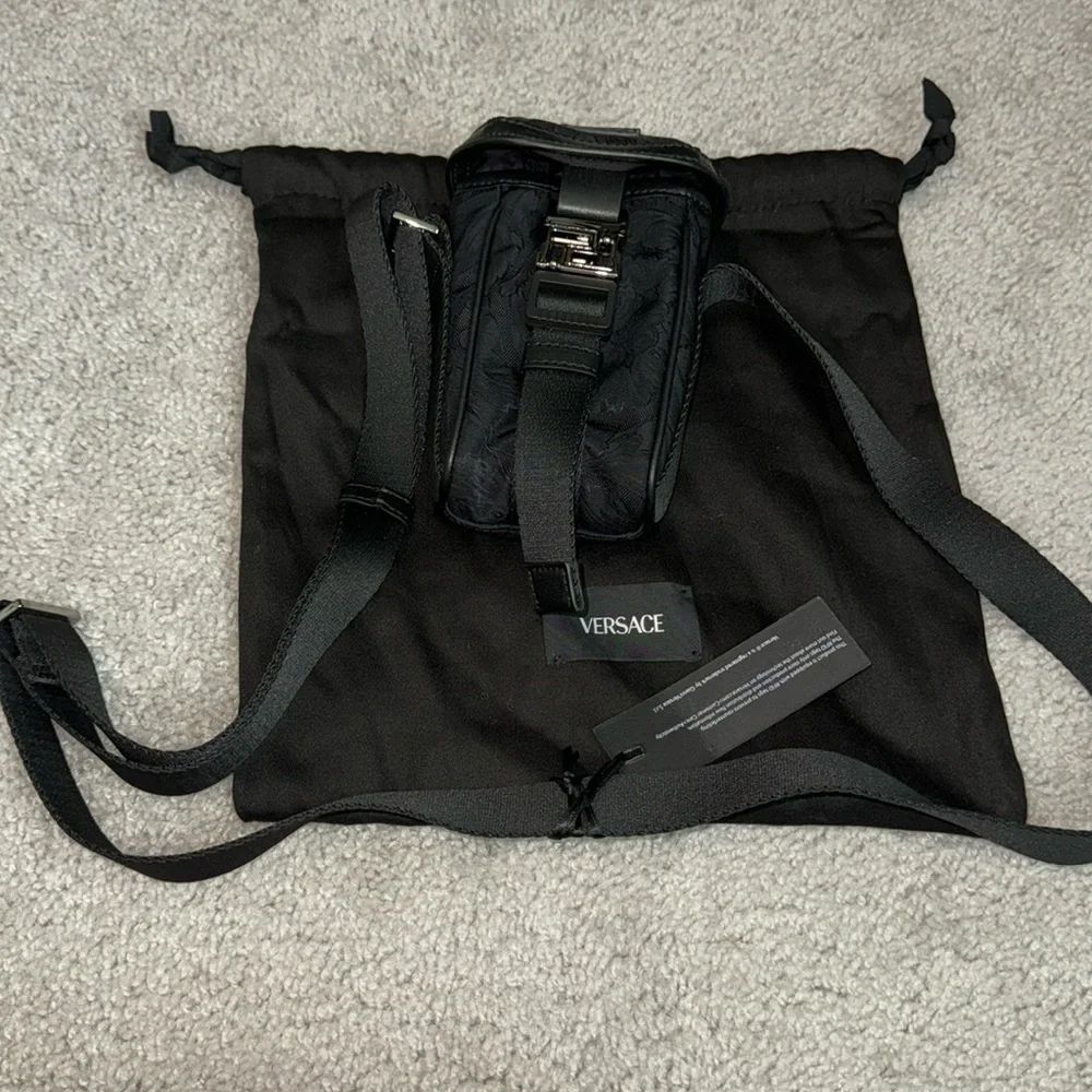 Versace Nylon Barocco Phone Crossbody!